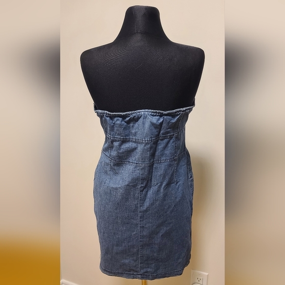 Extasy DENIM mini strapless dress size IT 44 - Picture 8 of 12